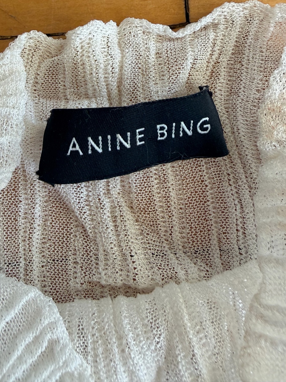 ANINE BING Harlow Ribbed Tank - Picture 3 of 5